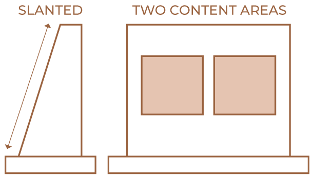 Double Slant Layout Richardson Monuments