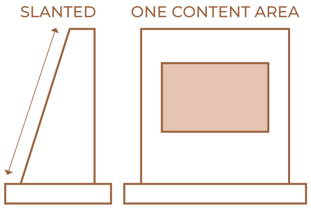 Single Slant Layout Richardson Monuments